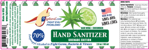 FIGHTEVIL Liquid Hand Sanitizer 2.0 fl oz (Grenade Edition - 60ml)